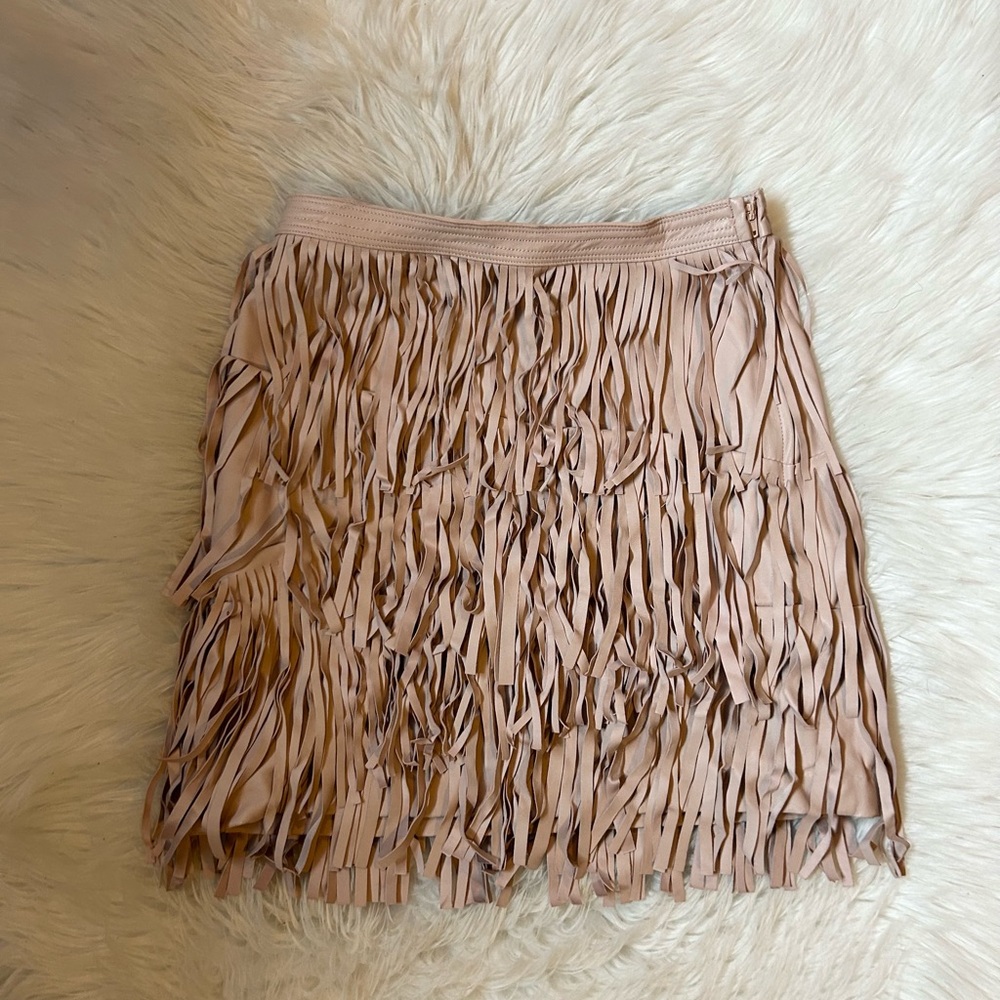 Fringed Tan Skirt from H&M